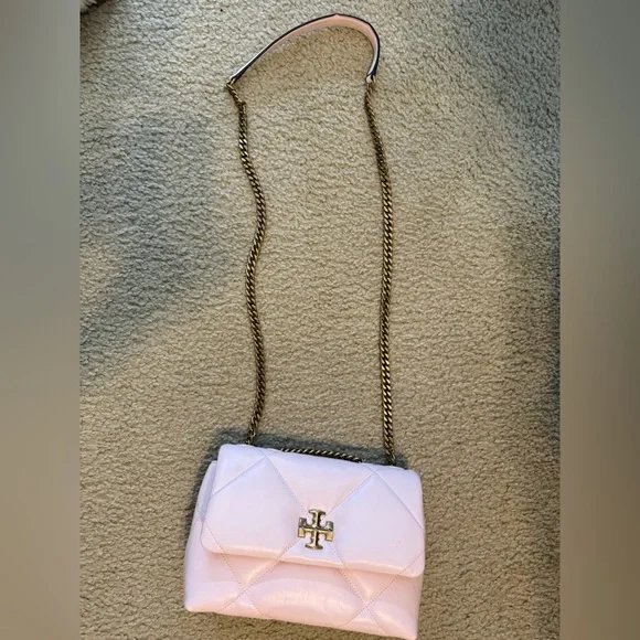 Tory Burch Blush Quilted Kira Shoulder Bag - Picture 4 of 9